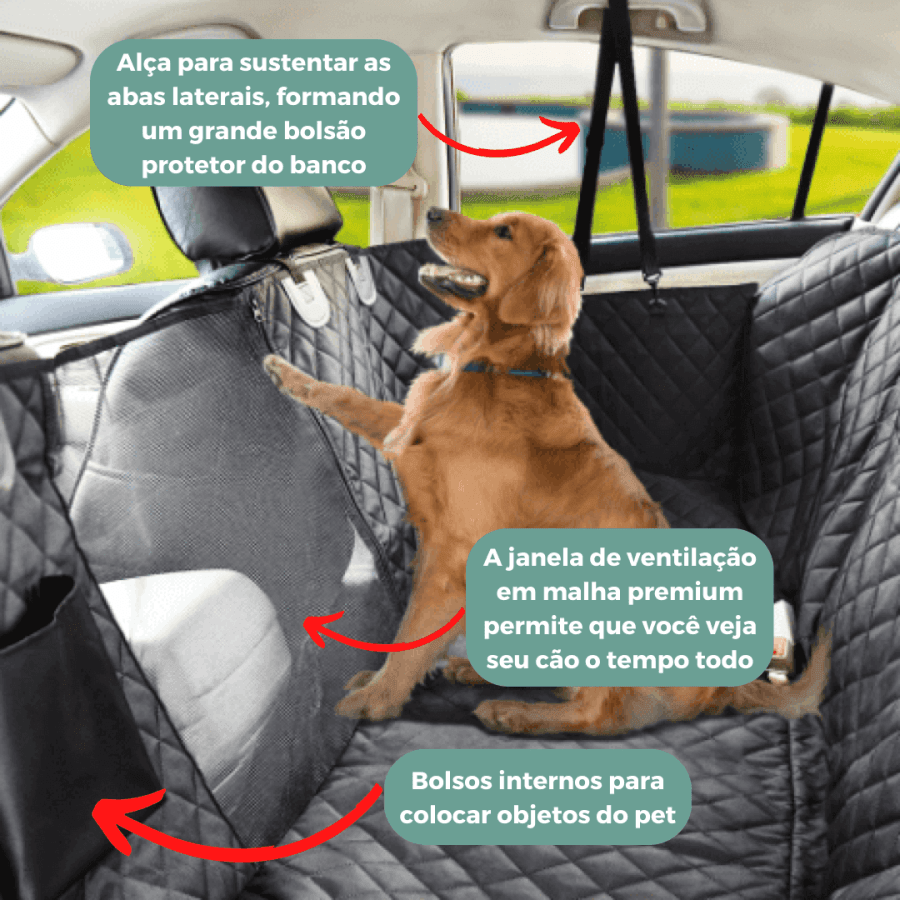 Capa para Cachorro no Carro | Banco do Carro