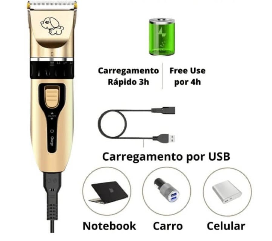 Máquina de Tosar Cachorro Profissional